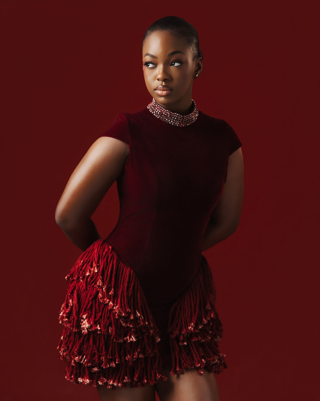 burgundy dress 4