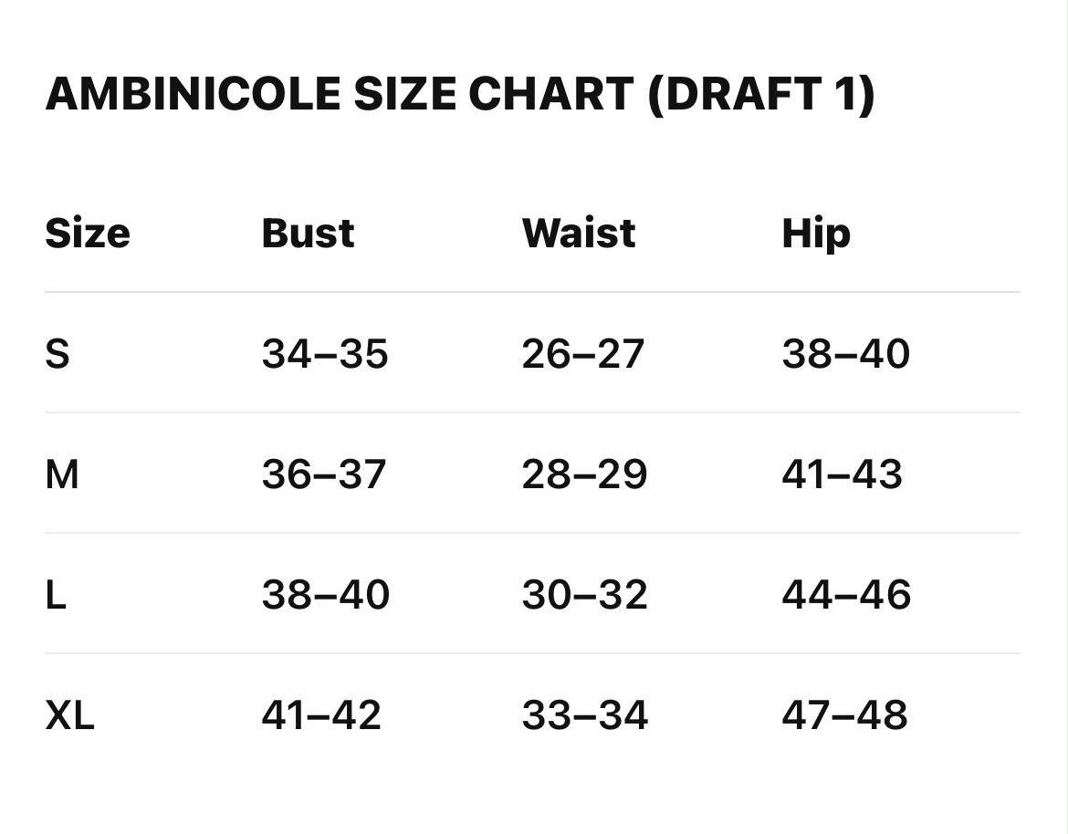 size guide